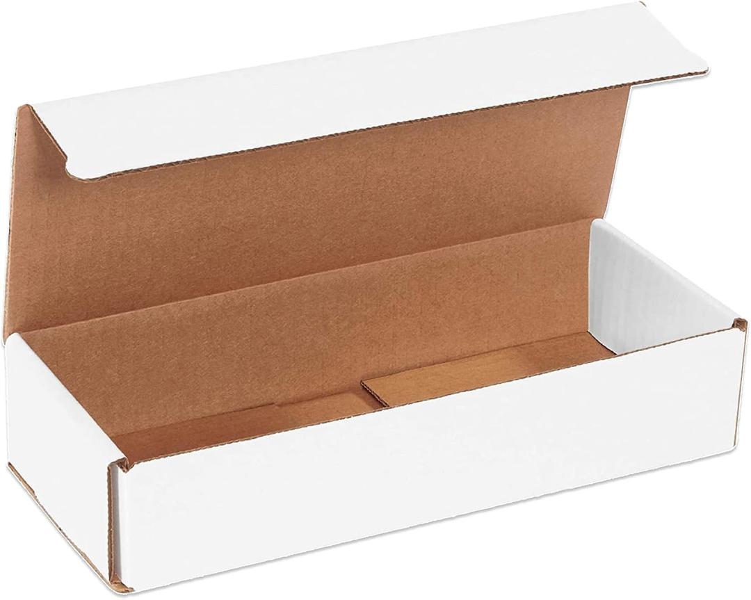 BOX USA Small Shipping Boxes 10"L x 4"W x 2"H, 50-Pack | Foldable Corrugated Cardboard Crush-Proof Box for Shipping, Packing, Moving and Storage 10x4x2