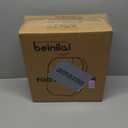 Beinilai Collapsible Foot Spa,Foot Bath with Heat and Massage and Bubble Jets,Foot Soak Tub with Six Non Motorized Rollers,Acupressure Massage Points,Red Light and Removable Pumice Stone (Dark Grey)