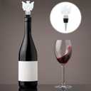 Hemoton Angel Wine Bottle Stopper Decorative Crystal Wine Bottle Plug Airtight Sealing Stopper for Home Bar Kitchen Unique Gift 4.13X1.96X1.37In