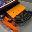 Slot Car Race Track Sets with 4 Slot Cars, Electric Race Car Track Include Slope Circular Overpass Track, Dual Racing Game Featuring Flash Bridge and Pendulum, Gifts Toys for Boys Kids Age 6 7 8-12