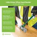 Greenlee 1810 Little Kicker Offset Hand Bender for 1/2" EMT Conduit, Silver/Green