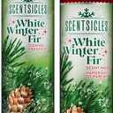Scentsicles White Winter Fir Scented Christmas Tree Ornaments - 1 Bottle (6 Sticks Total) and 1 Bottle Scent Mister Spray (4 Oz) Multi Pack