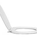 Centoco Elongated Toilet Seat, Closed Front with Cover, Residential, Plastic, Made in the USA, 600-001, White