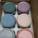NETANY 6-pack 16 oz Overnight Oats Containers with Lids, Glass jars with Airtight Lids, Wide mouth Mason Salad jars, Glass Food Storage Containers for Snacks Yogurt Spice Sugar