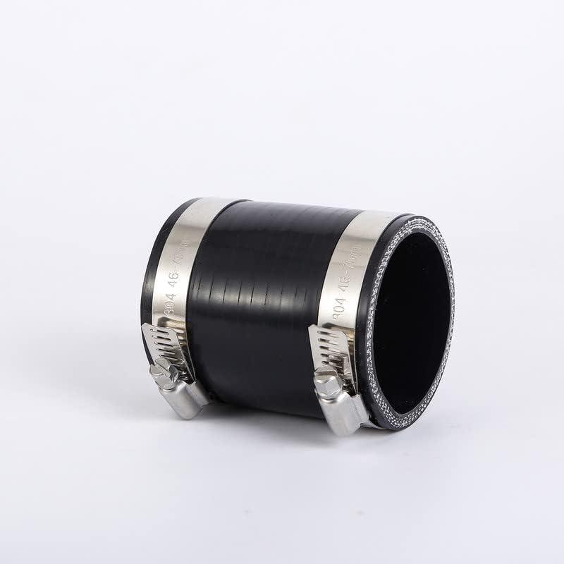 2.25in ID Straight Silicone Hose Coupler with Stainless Steel Hose Clamps, 2-1/4 in Silicone Coupler High Temp 4-Ply Reinforced 3in Length