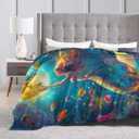 Scales Throw Blanket Soft Cozy Warm Blanket Women Men 60"X50" Throw for Couch Bedroom Home Decor