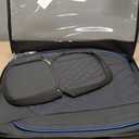 MIROZO 2PCS Front Seat Covers,Waterproof Car Seat Cover Blue Vehicle Cushion Cover Breathable Fit for Most Sedan, Truck and SUV for Explorer Escape Civic Accord Camry RAV4 (Black and Blue, 2 PCS)