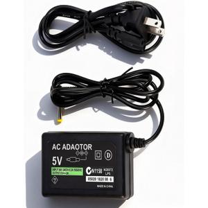 Replacement PSP Charger AC Adapter 5V Compatible with Sony PSP 1000 PSP Slim & Lite 2000 3000 PSP-110 PSP-1001 Series PSP-1001, 2001, PlayStation 3001 E-1000 L-Shape Replacement Sony Power Cord