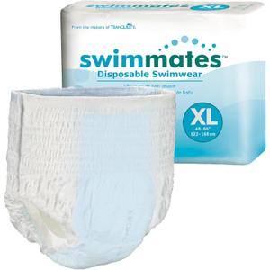Adult Swim Underwear, Pull-Up with Tear-Away Side Seams, Unisex, Disposable, X-Large (56"- 64" Waist), 14 Count (Pack of 1)