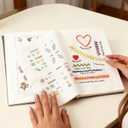 Embroidery Stitch Book Kit - Portable Embroidery Book with Multiple Sewing Tools & Instructional Tutorial, DIY Stitches for Beginners & Enthusiasts (1 Set)