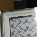 24x36 Poster Frame, Vintage 24 x 36 Poster Frame with HD Plexiglass Durable for Horizontal or Vertical Wall Mounting, White-Brown, 1 Pack