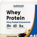 Nutricost Whey Protein Powder, Vanilla, 5 pounds - Whey Protein Concentrate, Exp 06/2028