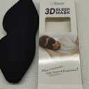 LitBear Sleep Mask for Side Sleeper Women Men, Eye Mask for Sleeping Light Blocking, 3D Contoured Cup Sleeping Mask, Soft Breathable Sleep Eye Mask with Adjustable Elastic Strap for Flight Nap (Black)