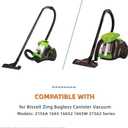 Extension Wand Replacement Hose for BISSELL Zing Canister Vacuum Model 2156A, 1665, 16652, 1665W and 21562 Series (15.8inch, Pack of 2)