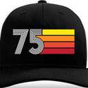 NEWELEVEN 50th Birthday Gifts for Men and Women - 1974 1975 Birthday Decorations - Gifts for Turning 50 (White 1975 Hat)