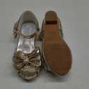Osinnme Toddler Little Big Kid Girls Wedding Sandals (Gold) Size 8