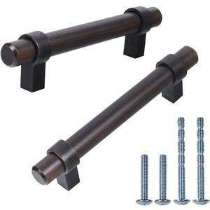 Triumph Hardware T Bar Handle Pull,10 Pack,6-1/4" Inch (160mm) Cabinet Pull, Oil Rubbed Bronze Drawer Handles Furniture Dresser Pulls…