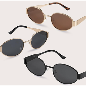 livho 2025 Trendy Oval Sunglasses - Stylish Polarized Shades for Everyday - Retro Metal Frames