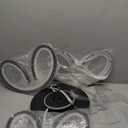 Black-Star Ring Ceiling Fans with Lights and Remote, 27 Inch Modern Low Profile Flush Mount Ceiling Fan, Dimmable LED Ceiling Light Fixture, Small Ceiling Fans for Bedroom, Kitchen, Indoor-Black