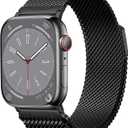SNBLK Magnetic Metal Bands Compatible with Apple Watch Ultra 3 2 Band for Men 49mm 46mm 45mm 44mm 42mm 41mm 40mm 38mm, Stainless Steel Milanese Strap for iWatch SE Series 11 10 9 8 7 6 5 4, Black