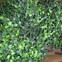 27.5" Artificial Boxwood Topiary Ball Tree, Set of 2 Fake Bushes Shrubs with Ground Spike, UV Resistant Faux Evergreen Boxwood Trees for Front Porch Planters Outdoor Garden Decor