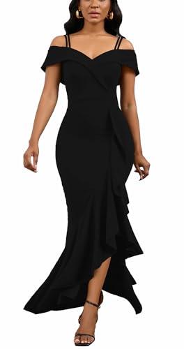2026 Wedding Guest Dresses for Women Black Gowns Formal Evening Gala Mermaid Elegant Dresss M