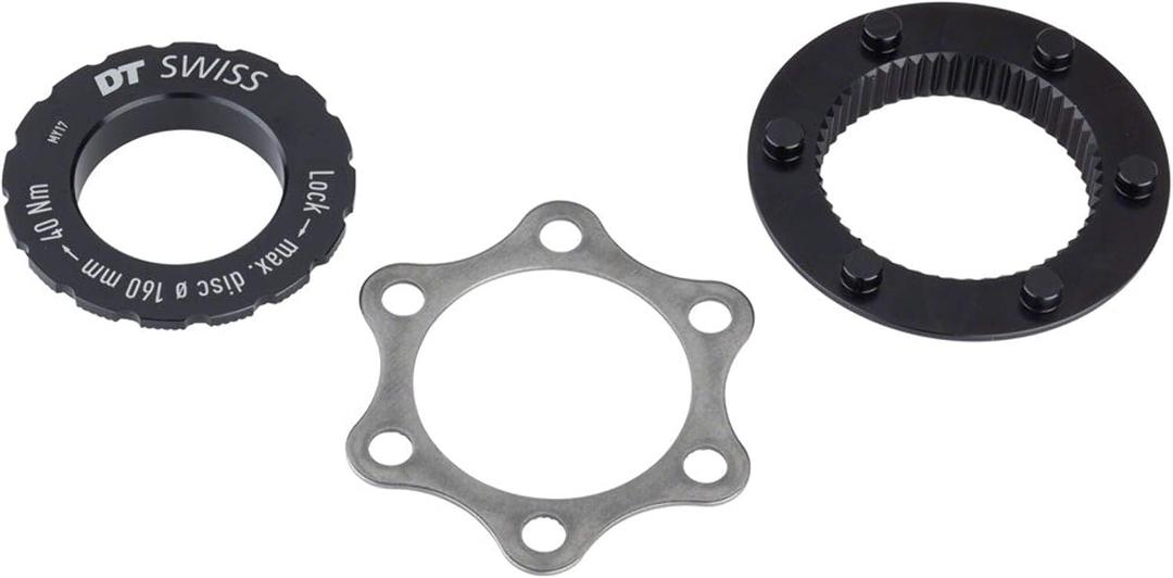 DT Swiss Centre-Lock to 6-Bolt Fitting Adapter for QR, 9 or 12 mm Axles