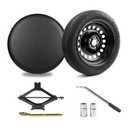 Gleyi Spare Tire Kit Compatible with 2017-2026 Model 3 - Includes 18x4 Rim, 135/80R18 Spare Tire, 26.5” Rolling Diameter Includes car Jack kit and Spare tire Bag.