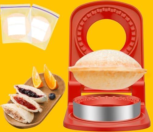 4 Pack GLSY Sandwich Cutter and Sealer - Round Crustless Sandwich Cutter for Peanut Butter and Jelly‌ Sandwich Maker, PB&J Snacks Party Food Prep
