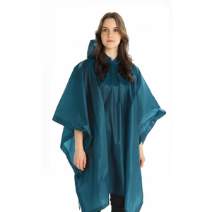 Coghlan's Rain Poncho: Lightweight, Waterproof, Reusable, Hooded Raincoat for Adults Blue