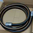 Giraffe Tools Leader Hose 5ft x 5/8", Custom Length, Heavy Duty, No Kink, Flexible, Rubber Garden Hose, Leakproof Water Hose with Female to Female Fittings, 600 Burst PSI