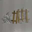 Goldenwarm 5 Pack Gold Cabinet Handles 4"(102mm) Brushed Brass Cabinet Pulls T Bar Drawer Pulls for Kitchen Cupboard & Drawer Hardware