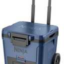Ninja | Cooler | FrostVault 30QT Cooler with Wheels | Insulated with Temp Dry Storage Drawer | Keeps Ice Cold for Days | for The Beach, Camping, Picnics & More | Lakeshore Blue | FB230BL