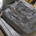 Reusable Grocery Bag on Wheels Shopping Bag with Wheels, Detachable Roller Tote Bag, Luggage Bag, used for Shopping, Camping, Traveling, Giving Gifts to Friends, Large Capacity, Black