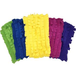 Xanitize Fleece XL Sweeper Mop Refills for Swiffer X-Large - Reusable, Dry Duster, for Hardwoods, Laminates - 5-Pack Rainbow II (Purple, Yellow, Blue, Pink, Lt. Green)