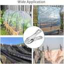 80 Pcs 2inches Gardening Clips for Netting, Metal Clamps Made of Stainless Steel, Have a Strong Grip of Greenhouse Clips Keep the Plant Cover on Garden Hoops