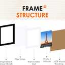 FIXSMITH 8x10 Picture Frame Set of 6, Photo Frame Bulk with HD Plexiglass, Display Pictures 5x7 with Mat or 8x10 Without Mat Multi Picture Frames Collage for Tabletop or Wall Display, Black