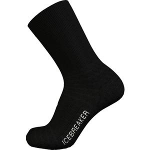 Icebreaker Men's Merino Lifestyle Light Crew Socks, Merino Wool Blend Sock for Everyday Wear (Black, XL)