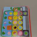 AMOSTING Button Art Toy  Educational Color Matching Mosaic Pegboard Sensory Learning Activity for Kids Age 3 4 5, Preschool Gift for Toddlers, Boys and Girls