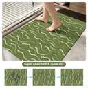 Blotixn 3PCS Absorbent Bath Mat, Quick Dry Non Slip Bath Rug, Sage Green, Size: 1'8" x 2'8" (Rectangular)