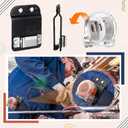 Zonon Tape Measure Holder for Belt Drill Holder for Tool Belt Tape Measuring Belts Clip Low Profile Fits up to 2.12" Tools Belts, Drills Holster Quick Response Drill Clip for Tool Bags Pockets