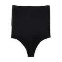 Tummy Control Underwear for Women High Waist Stay-Put Body Shaper Girdle Compression Shapewear Thong, XL Black