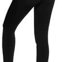 AHLW Winter Warm Fleece Lined Leggings for Women - High Waisted Thick Thermal Leggings Elastic Soft Comfortable Velvet Tights (Black)