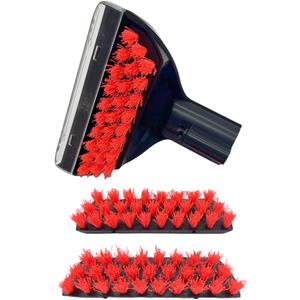 Upgraded 5.3in 1400B Little Green Machine Multi-Purpose Tools Stair Brush Replacement Parts Compatible for 4075 3194 3353 2458 3588F 1986 1425 2513E 3624 Tough Stain Brush Tool Attachments(Black 1+2)