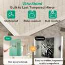 TokeShimi 22x30 Bathroom Vanity Mirror Beveled Rectangle, Frameless Mirror Bathroom with 1" Beveled Edge, Shatterproof Modern Decorative Wall Mirrored for Living Room, Entryway, Bedroom
