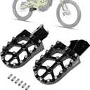 Dirt Bike Foot Pegs,Ebike Aluminum Prickly Pedals Footrest for Surron Light Bee X S/Segway X160 X260/E-ride Pro SS/CRF190L CRF150F CRF230F 2003-2019/Talaria Sting MX3 MX4,Black