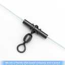 BLUEWING 3-Way Fishing Swivels 73,84,88,309 lbs T-Turn Fish Tackle with Rolling & Double Barrel for Rigs for Freshwater and Saltwater