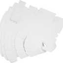 CIYODO 50pcs Small Cake Box: With Window Bakery Pastry Cookie Boxes Dessert Strawberries Chocolates Cupcakes Packing Takeaway Containers White