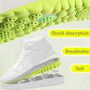 Height Increase Insoles - 4D Cloud Insole - Soft Memory Foam Insoles for Men Women (Green 2.5CM, Womens 10.5-12/Mens 9-10.5)