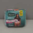 Depend Fresh Protection Adult Diapers, Incontinence Underwear for Women, Disposable, Maximum, Large, Blush, 17 Count